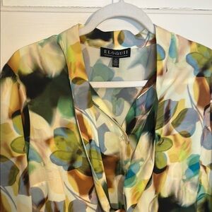 ELOQUII Floral Blouse